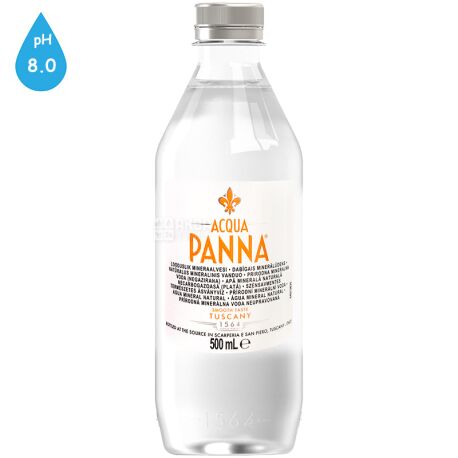 Вода мінеральна н/газ Acqua Panna 0.5л ПЕТ